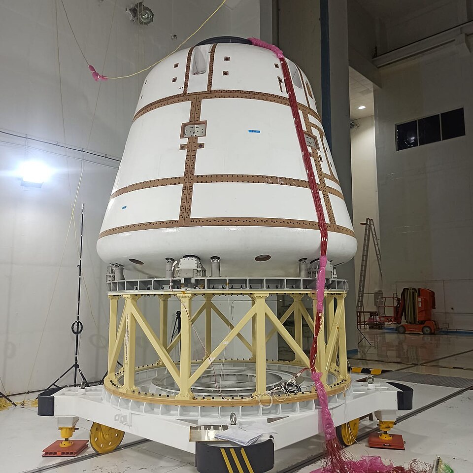 Gaganyaan crew module for the TV-D1 abort test