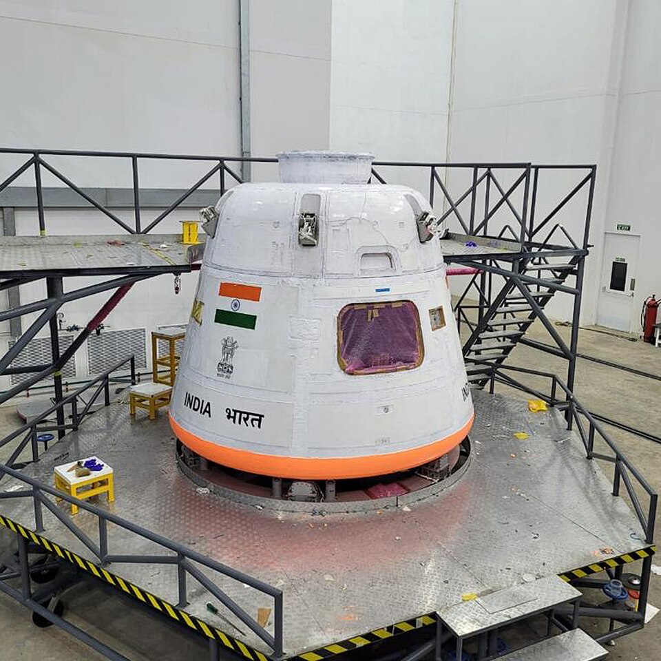 Gaganyaan TV-D1 crew module, second view